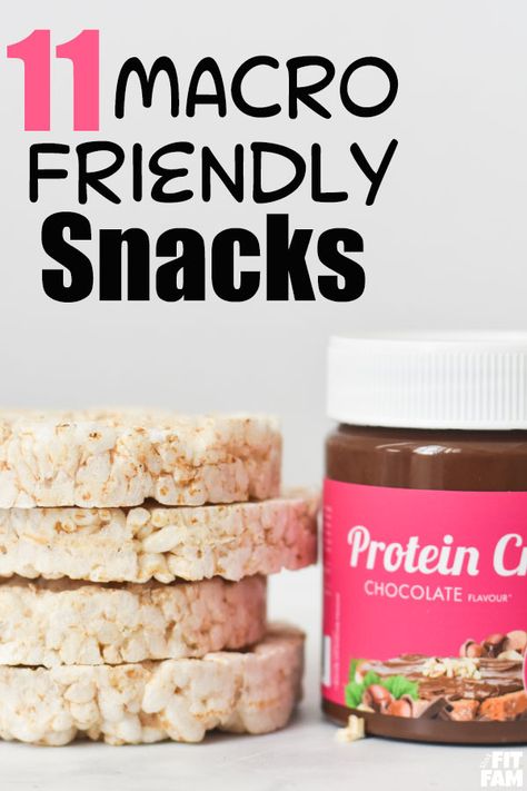 High Protein Snacks Macros, Macros Protein Ideas, High Protein Macro Snacks, Macro Staples, Macro Snacks On The Go, Macro Friendly Recipes Snacks, Macro Friendly Snacks Store Bought, Macro Friendly Snacks On The Go, Macro Carbs