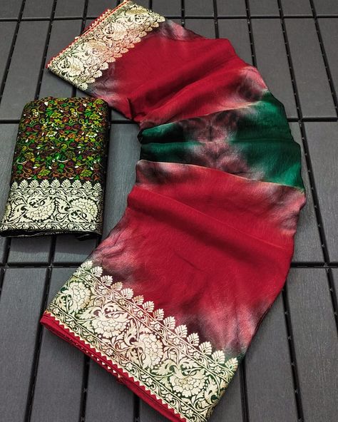 *WHEN U WANT TO TAKE A BREAK FROM THE WORLD AND JUST BE YOURSELF,WEAR A SAREE* WhatsApp 6377811829 Pure SOFT and SELF weaved Russian cotton silk saree with beautiful kashmiri Khadi weaving pallu and zari weaved border with Vijaya lace piping…: Kashmiri kadhai weaved Blouse Giving a Glance for Jaipur Shibori Dyeing 👚 Shibori Dyeing, Just Be Yourself, Alaska Fashion, Fashion Sarees, Shibori Dye, Cotton Silk Saree, Just Be You, Chiffon Saree, Unboxing Video