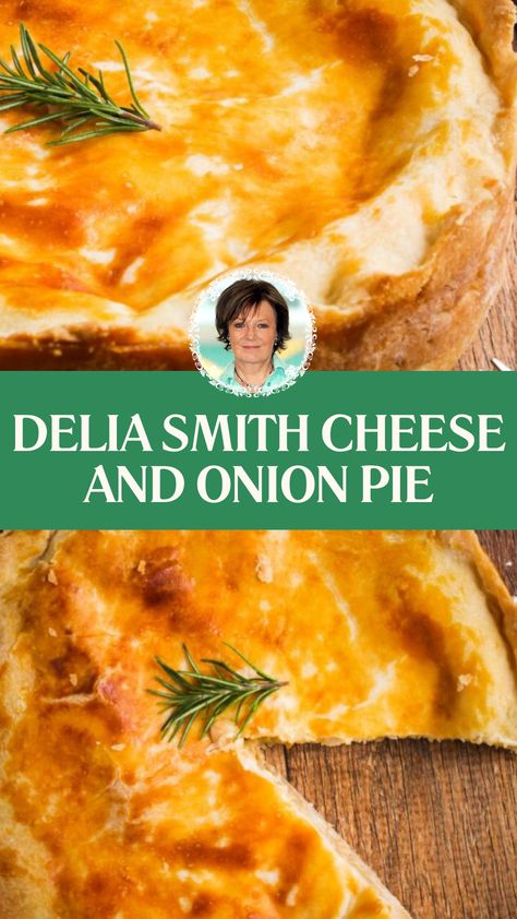 Delia Smith Cheese And Onion Pie Cheese And Onion Pie English, Cheese And Onion Pie Recipe, Delia Smith Recipes, Onion Pie Recipe, Crazy Pizza, Cheese And Onion Pie, English Dishes, Cheese Pie Recipe, Savoury Treats