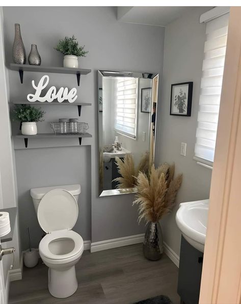 Beautiful Bathroom Decor, Bathroom Decor Themes, Apartment Decorating Living, Dream Apartment Decor, Restroom Decor, Apartment Living Room Design, Future Apartment Decor, Bathroom Decor Apartment, Bathroom Design Decor