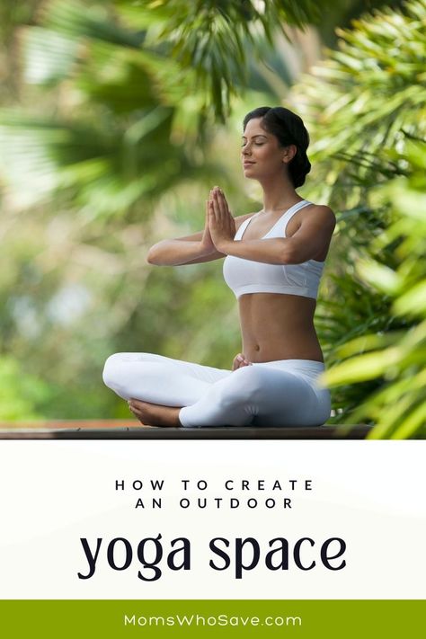 How to Create an Outdoor Yoga Space at Home Yoga Space At Home, Outdoor Yoga Space, Yoga Spaces At Home, Yoga Outdoor, Connection With Nature, Home Yoga, Yoga Space, Outdoor Yoga, Yoga At Home