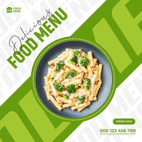 Pasta Social Media Post, Healthy Food Social Media Design, Now Available Poster Design, Food Posters Design, Food Creatives Social Media, Food Poster Design Ideas, Poster Food Design, Food Design Ideas, Social Media Post Design Ideas