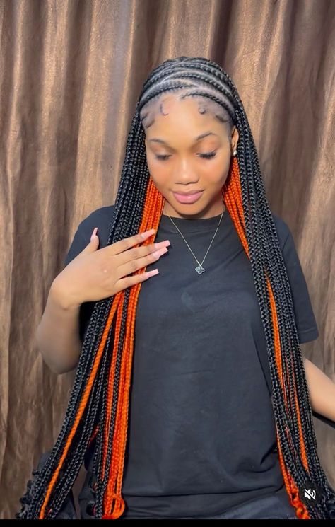 Sewing x knotless Natural Hair Box Braids, Box Braids Styles, Big Box Braids Hairstyles, Hairstyles Tutorial, Beautiful Black Hair, Feed In Braids Hairstyles, Braids Styles, Box Braids Hairstyles For Black Women, Braided Cornrow Hairstyles