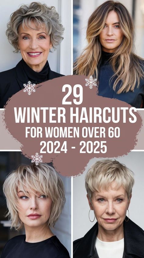 Short curly haircuts for women over 60 can include a pixie or a short layered bob, both of which are on-trend for 2024 - 2025. These styles are perfect for women with thick hair, as the layers add movement and reduce bulk. A shag cut is also a great option, offering a modern twist on a classic style. Short Bob With Layers, Haircuts For Straight Fine Hair, Winter Haircuts, Curly Shag Haircut, Layered Bob Short, Hairstyles For Women Over 60, Very Short Haircuts, Medium Length Hair With Layers, Thick Curly Hair