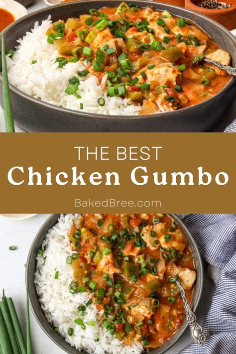 Add some zest to your weeknight dinner with Chicken Gumbo Recipe: a stovetop dinner full of flavor and warmth! Gumbo Soup Recipe Crockpot, Crockpot Chicken Gumbo, Cajun Chicken Gumbo, Pork Gumbo Recipe, Weight Watchers Gumbo, Easy Chicken Gumbo, Chicken Gumbo Recipe Crockpot, Crockpot Gumbo Recipe, Chicken Gumbo Recipe Easy