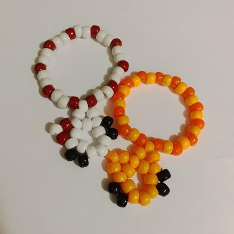 Matching Hello Kitty & Garfield Kandi Bracelets!!... - Depop Kandi Garfield, Kandi Bracelets Matching, Garfield Bracelet, Kandi Hello Kitty, Matching Kandi Bracelet Ideas, Hello Kitty Kandi Bracelet, Garfield Kandi, Hello Kitty Bracelet, Garfield Jewelry