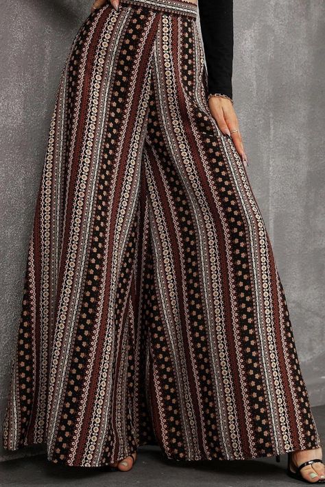 Plazoo Outfit Western, Plazoo Outfit, Palazzo Pants Outfit Indian Casual, Palazzo Pants Outfit Casual, Plazo Outfits, Printed Plazo, Pants Patterns, Palazzo Pants Outfit, Plazo Pants