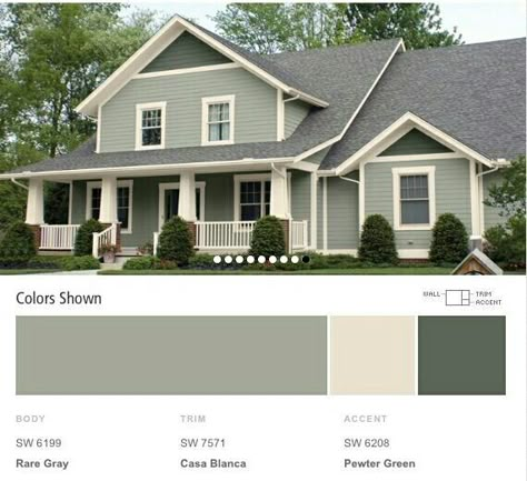 Sage Vinyl Siding House, Sage Green Ranch House Exterior, Light Green Siding, 2023 Exterior House Colors, Light Green House, Sage Green House, Green Exterior House Colors, Green House Exterior, Outside House Colors