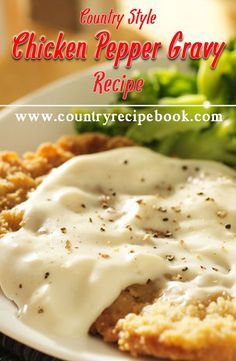 Delicious, easy to make Chicken Pepper Gravy. #gravy #chicken Gravy For Country Fried Steak, Milk Gravy Recipe Country, Country Style Gravy, Country Fried Steak Gravy, Peppered Gravy, Steak Mashed Potatoes, Country Gravy Recipe, Salsa Gravy, Homemade Gravy Recipe