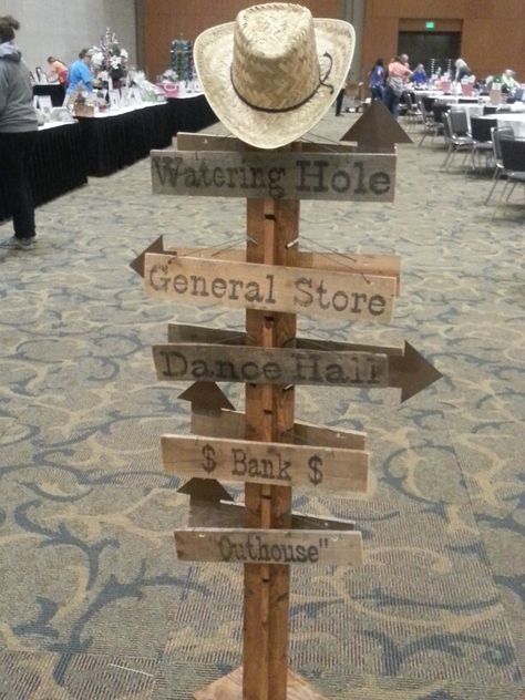 Western Saloon Party Decor, Old Western Theme Party, Western Dance Ideas, Western Festival Decor, Western Party Signs, Diy Western Party Decor, Stampede Decorations, Wild West Float Ideas, Country Prom Theme