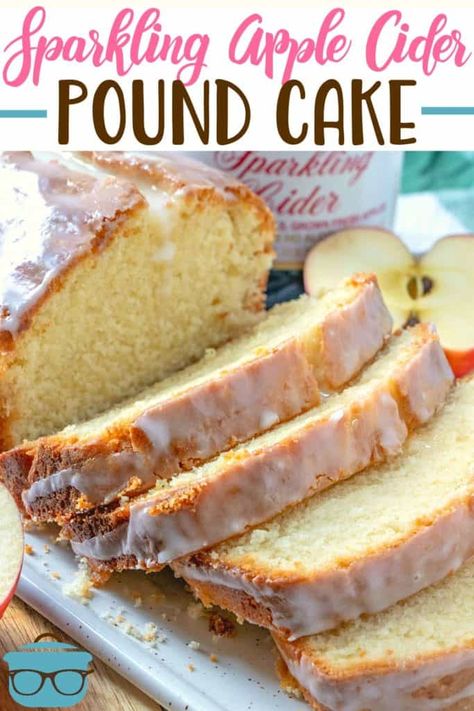 Apple Cider Pound Cake, Apple Cider Glaze, Apple Bake, Bakers Square, Sparkling Apple Cider, Homemade Pound Cake, Dessert Apple, Country Cook, Wedding Cake Recipe