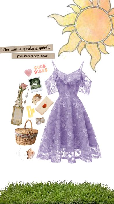 Modern Rapunzel Outfit, Rapunzel Aesthetic Outfit, Tangled Inspired Outfits, Rapunzel Inspired Outfit, Descendants Auradon, Romantic Academia Outfits, Rapunzel Disneybound, Pocahontas Dress, Rapunzel Outfit