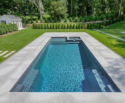 Fiberglass Pool Colors, Rectangular Swimming Pools, Rectangle Pool, Fiberglass Pool, Pools Backyard Inground, Leisure Pools, Fiberglass Swimming Pools, Pool Colors, Glass Pool