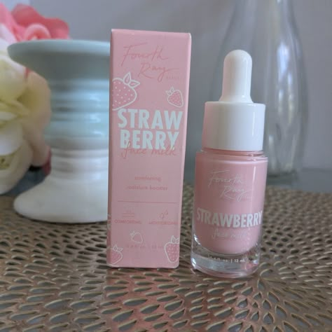 Brand New Strawberry Face Milk Moisture Booster 12 Ml Milk Skincare, Strawberry Beauty Products, Strawberry Skincare, Skin Care Strawberry, Pink Skincare, Strawberry Milk Perfume, Strawberry Milk Body Cleanser, Strawberry Milk Lotion, Strawberry Cosmetics