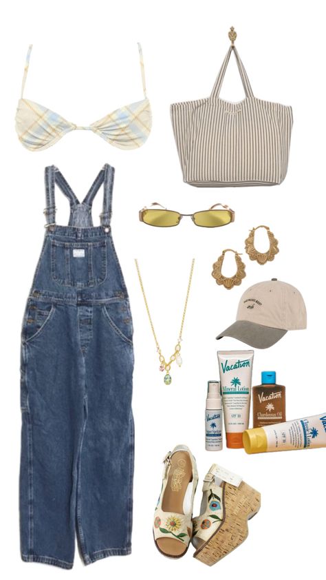 #coastal #outfitinspo #beachyoutfit #summer Beachy Outfit, Core Wardrobe, Outfit Layout, Fits Clothes, Carrie Bradshaw, Cute Fits, Casual Style Outfits, Aesthetic Outfits, Fitness Inspo