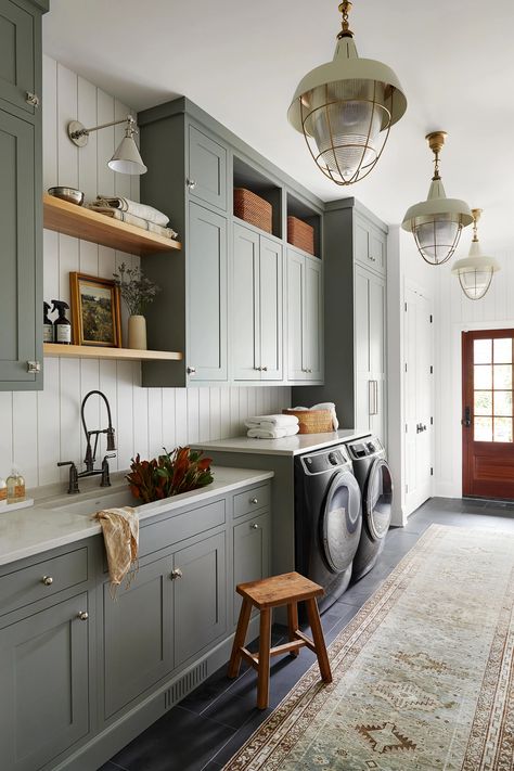 33 Mudroom Ideas Interior Designers Stand By | Architectural Digest Laundry Room Addition, Inset Cabinetry, Modern Parisian, Laundry Room/mud Room, Gimme Shelter, Mudroom Laundry Room, Laundry Room Renovation, Mudroom Design, Laundry Room Cabinets