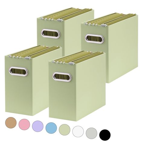 PRICES MAY VARY. High Quality Material: Letter file boxes are made of upgraded heavy cardboard, durable and reusable. Metal handle design, easy to carry.(Folder not included) Letter Size: The document box is 12.2x5.3x9.8 inches, designed specifically for letter (not including folders), but is not limited to folders, but can also store notebooks, magazines and other paper documents. Compact design, categorize items. Easy to Install: Hanging file organizers packaging comes with a manual that can b Desk Folder Organizer, Home Filing System, Leasing Consultant, Hanging File Organizer, Folder Organizer, File Folder Organization, File Boxes, Document Organizer, Small Storage Boxes