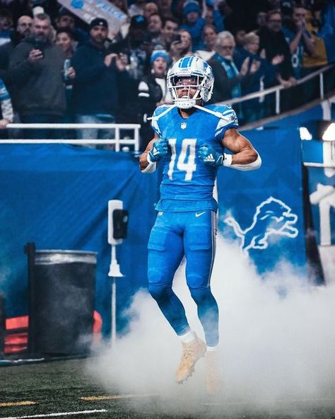 Amon-Ra St. Brown on Instagram: "I don’t believe in moral victories… but I know this team is trending in the right direction. The culture is changing for the better in Detroit & I’m just grateful to be apart of it. I had the time of my life playing for my teammates, my coaches, this city, and the best fans in this league. This is just the start. I promise ‘Till next year 💙 #313 Powered by @caneprotein" Amon Ra St Brown, Sundays Are For Football, Changing For The Better, Amon Ra, American Football Uniforms, Nfl Uniforms, Football Pics, Detroit Lions Football, Lions Football