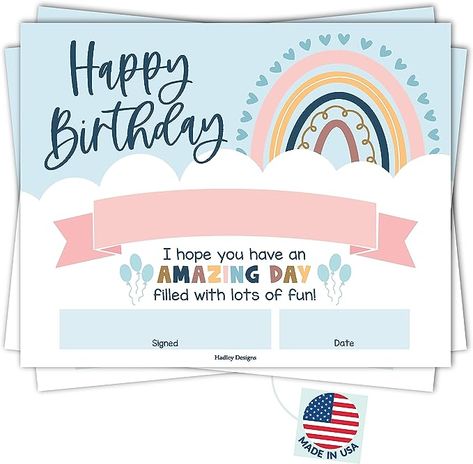 Happy Birthday Certificate, Classroom Birthday Gifts, Awards For Students, Students Birthday, Presents For Students, Teacher Classroom Supplies, Birthday Certificate, Student Picture, The Perfect Birthday