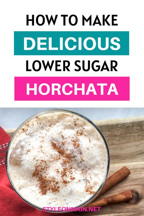 Horchata is delicious rice based Mexican drink, but can be loaded with sugar. We've made a heathier version with a lot less sugar, but all of the flavor.  Learn how to make healthy horchata that you'll love just as much. Keto Horchata Recipe, Healthy Horchata, Homemade Horchata, Horchata Recipe, Delicious Rice, Mexican Drinks, Less Sugar, Low Sugar Recipes, Organic Rice