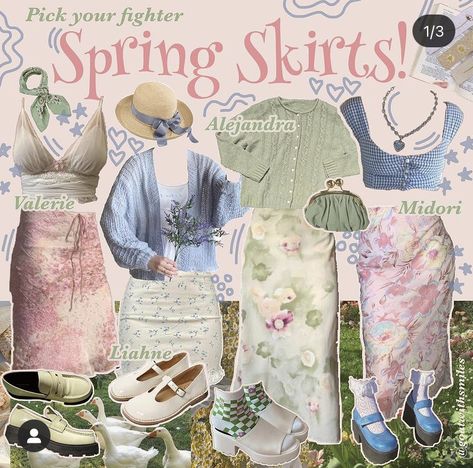 Pet Bunnies, Cottagecore Outfits, Earthy Outfits, Cottagecore Fashion, Spring Skirts, Mood Board Fashion, Feminine Outfit, Really Cute Outfits, Mode Inspiration