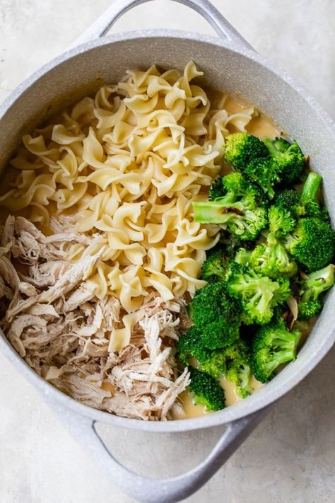 Chicken Broccoli Casserole With Noodles, Broccoli Chicken Noodles, Healthy Chicken Broccoli Pasta Casserole, Chicken Broccoli Egg Noodle Casserole, Chicken Broccoli Noodles Easy Recipes, Chicken Broccoli Casserole Noodles, Healthy Chicken Noodle Casserole, Chicken Broccoli Egg Noodles, Shredded Chicken Broccoli Recipes