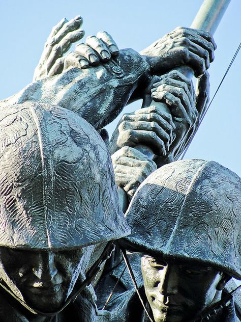 Iwo Jima Memorial | Washington, D.C. Iwo Jima Memorial April… | Flickr Headstone Art, Iwo Jima Memorial, Military Moments, Memorial Sculpture, Memorial Statues, Arlington National Cemetery, Iwo Jima, Virginia Is For Lovers, Dc Travel