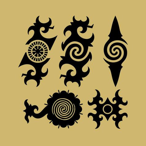 Iban Tribal art design, Borneo kalimantan dayak ornament vector, Bunga terong Malaysian Tattoo Traditional, Malaysian Tattoo, Thai Tattoo Designs, Iban Tattoo, Southern Tattoos, Thai Tattoos, Swirl Tattoo, Borneo Tattoo, Maori Tattoo Designs