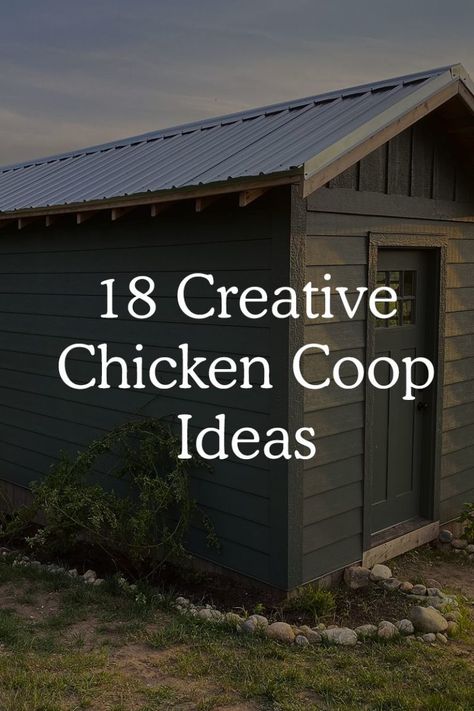 18 Incredibly Creative Chicken Coop Ideas - Fresh Exchange Designer Chicken Coop, Small Yard Chicken Coop, Recycled Chicken Coop Ideas, Diy Chicken Coops Easy, Low Budget Chicken Coop Ideas, Chicken Hen House, Hen House Plans, Decorating Chicken Coop Ideas, Painting Chicken Coop Ideas