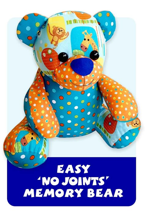 Yeehar ~ the NEW Ben BEGINNER BEAR pattern is READY! | Funky Friends Factory Stuffed Bear Sewing Patterns, Stuff Bear Pattern, How Joyful Bear Pattern, Memorie Bears Pattern, Teddy Bear Stuffed Animal Pattern, Tshirt Bear Pattern, Easy Sew Teddy Bear Pattern, Simple Stuffed Bear Pattern, Memory Pattern Free