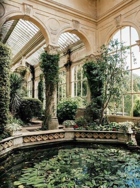 Design Reserve on Twitter: "Indoor garden inspiration.… " Castle Ashby, Orangery Conservatory, Asian Garden, A Pond, Diy Interior, Decor Minimalist, Beautiful Architecture, Pretty Places, Winter Garden