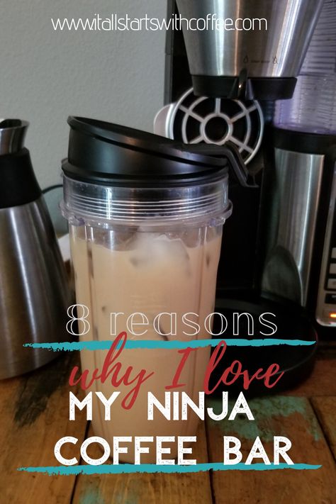 The Ninja Coffee Bar is the best coffee maker because of all the different options it has in one machine. You can make iced coffee, hot coffee drinks, single serve or a pot of coffee. All for an affordable price. Ninja Coffee Maker Recipes, Coffee Maker Recipes, Ninja Coffee Bar Recipes, Ninja Coffee Maker, Make Iced Coffee, Hot Coffee Drinks, Ninja Coffee Bar, Best Iced Coffee, Iced Coffee Maker