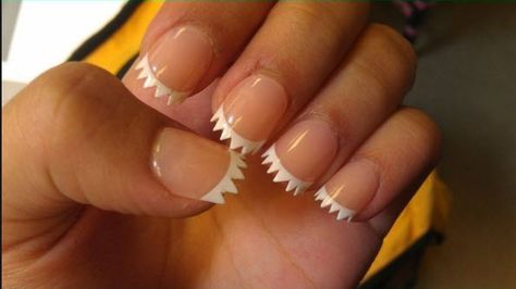 The Humor Of Fingernail Polish – Women And Their Fingernails Shark Nail Art, Shark Nails, Nautical Nails, Shark Jaws, Runway Hair, Cute Short Nails, Polish Women, Fingernail Polish, Pointed Nails