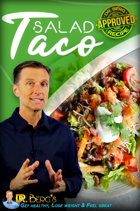 One keto staple/favorite is definitely the taco salad! You can even make the guacamole and pico de gallo from scratch. Dr Berg Salad Recipes, Ketobiotic Recipes, Taco Salad Healthy, Taco Salad Keto, Dr Burg, How To Cook Hamburgers, Keto Taco Salad, Taco Salad Recipe, Keto Salads