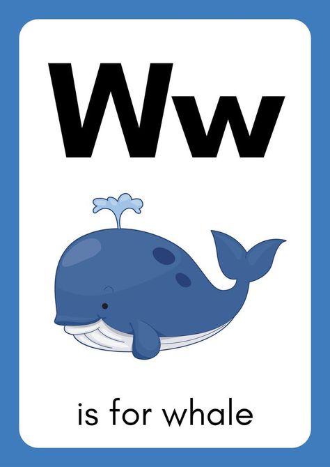 W FOR WHALE | English lessons for kids, Alphabet printables, Abc flashcards Alphabet Letters Images Printable, Alphabet Images Free Printables, Letter Flashcards Printable Free, Abc Flashcards Printable Free, Alphabet Cards Printable Free, Alphabet Flashcards Printable Free Cards, Trace Alphabet, Abc Flashcards Printable, Worksheet Alphabet