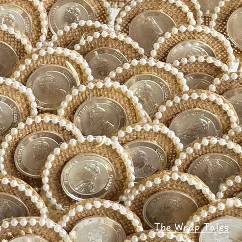 Silver Coin bouquet - Swipe to see the details! #silver #silvegiftitems #silvercoinbouquet #coinbouquet #weddinggifts #weddingtrousseau #trousseaupackaging #trousseaupackingservices #bouquetofflowers Silver Coin Packing Ideas For Wedding, Coin Decoration Ideas, God Bharai, Choco Lava Cake Recipe, Choco Lava, Wedding Packing, Coin Crafts, Indian Wedding Theme, Bridal Gift Wrapping Ideas