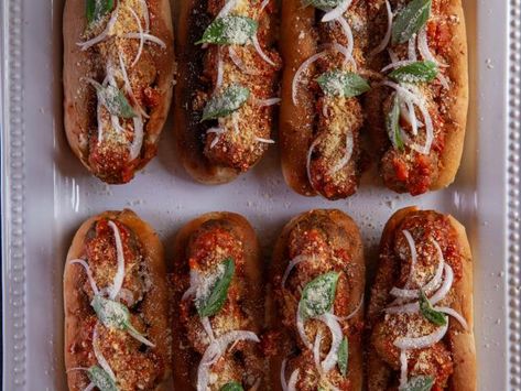 Meatball Subs Recipe | Pioneer Woman~Ree Drummond | Food Network Pioneer Woman Meatballs, Meatball Sub Recipe, Meatball Sub, Food Net, Meatball Subs, Pioneer Woman Recipes, Ree Drummond, Best Comfort Food, Meatball Recipes