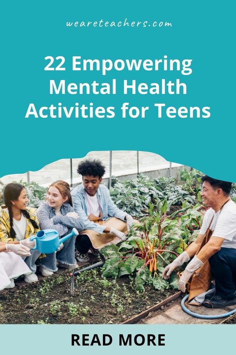 Looking for ways to support your teenage students' social-emotional well-being? Try these mental health activities for teens . School Wellness, Classroom Pets, Wellbeing Activities, Social Emotional Learning Lessons, High School Activities, Mental Health Activities, Wellness Activities, Health Activities