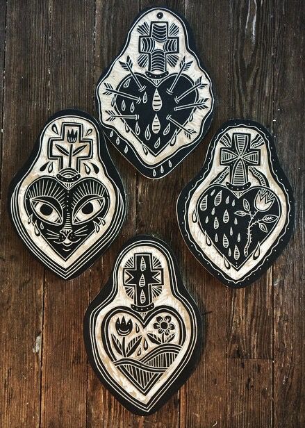 Wood carvings by deerjerk. Character Sketching, Linoleum Print, Linocut Printmaking, Lino Art, Stamp Carving, Relief Printing, Linocut Art, Kunst Inspiration, Handmade Stamps