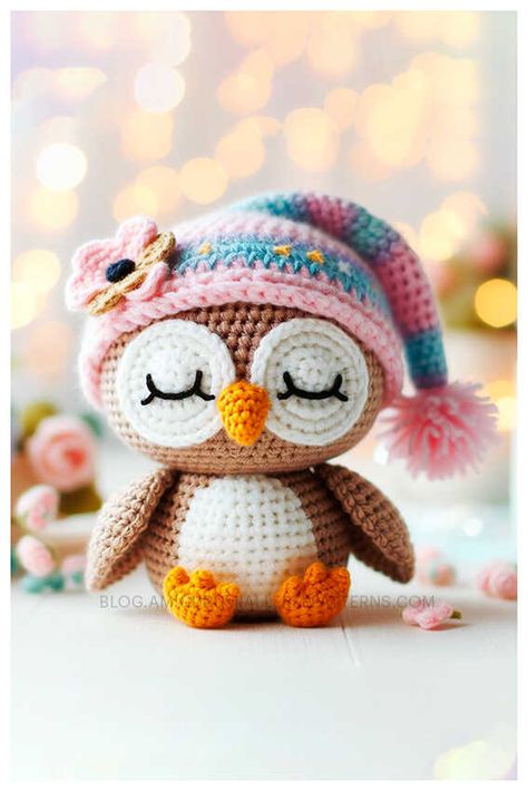 Crochet Owl Amigurumi Free Pattern Crochet Owl Eyes Pattern Free, Crochet Owl Pattern Free, Crocheted Chickens, Owl Amigurumi Free Pattern, Owl Crochet Pattern Free, Wings Quotes, Amigurumi Owl, Pattern For Crochet, Owl Crochet