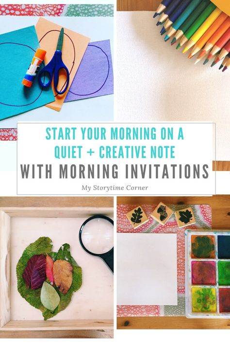 30+ Morning Invitation Ideas to start your day on a creative note Morning Invitation, Playdoh Creations, Morning Sounds, Morning Boxes, Morning Activities, Homeschool Inspiration, Art Invitation, Invitation To Play, Homeschool Planning