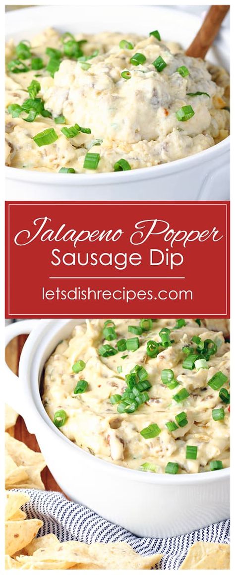 Jalapeno Popper Sausage, Jalapeno Poppers With Sausage, Sausage Dip Recipe, Top Appetizers, Slow Cooker Dips, Sausage Dip, Jalapeno Dip, Popper Dip, Slow Cooker Freezer Meals