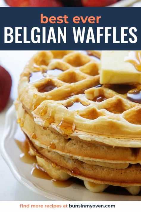 Waffle Recipe Fluffy, Belgium Waffle Recipe, Easy Belgian Waffle Recipe, Best Belgian Waffle Recipe, Belgian Waffle Recipe, Best Waffle Recipe, Belgian Waffles Recipe, Belgium Waffles, Waffle Ingredients