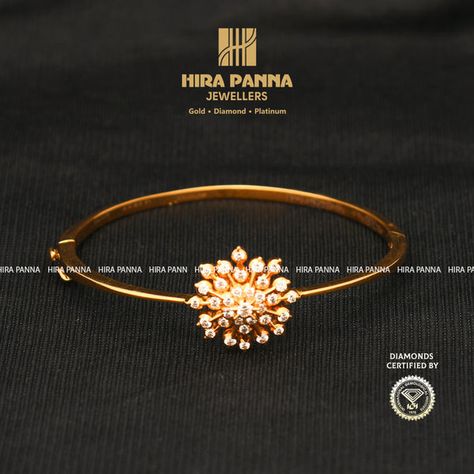 Womens Kada Gold, Gold Kada Bracelet For Women, Ladies Kada Gold Design, Gold Diamond Bracelet Women, Kada Designs Gold For Women Antique, Bangle Bracelets Gold Simple For Women, Ladies Bracelets Gold Indian, Golden Bangles Indian Design, Gold Bracelets For Women Indian