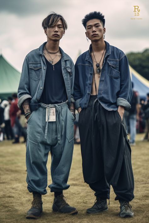 Chinese Fashion Men, Asian Street Wear, Japanese Streetwear, Fashion Couple, Vogue Runway, Fashion Lookbook, Rave Outfits, Character Outfits, Spring 2024