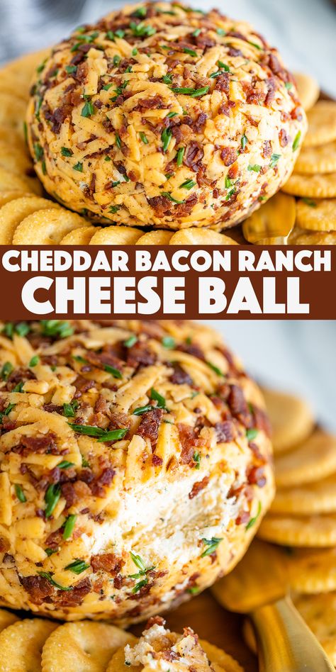 Cheddar Cheese Cheese Ball, Bacon Cheddar Ranch Cheese Ball, Bacon Cheddar Ranch Cheeseball, Cheese Balls For Thanksgiving, Vegetable Cheese Ball, Cheddar Bacon Ranch Cheese Ball Recipe, Cheeseball Recipes Classic, Cheeseball Recipes Easy, Winery Snacks