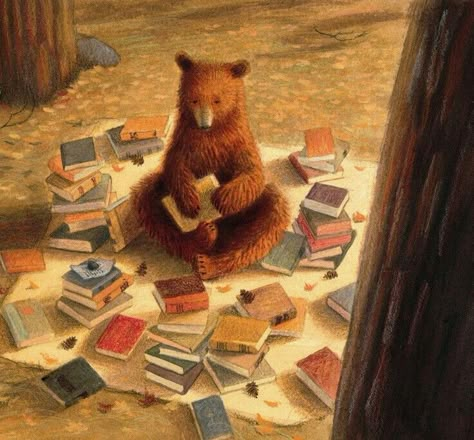 L Wallpaper, Arte Peculiar, Bear Illustration, Art Et Illustration, Bear Art, Childrens Illustrations, Pics Art, Children's Book Illustration, I Love Books