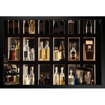 Bourbon Collection Display, Bar Alcohol Display, Behind Bar Wall Ideas, Alcohol Display Home, Liquor Shelf Ideas Display, Modern Home Bar Luxury, Liquor Bar Ideas For Home, Bottle Display Ideas, Whiskey Display Ideas