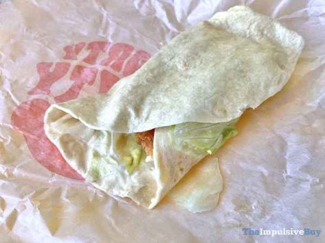 Yes! More wraps! Offer us your wraps, fast food chains! Wraps are in! I’m only saying all that because I hope it causes McDonald’s to bring back its beloved Snack Wrap, and I’m just advocating for those who believe the Golden Arches should bring back the menu item that’s been discontinued since 2016. I mean, […] The post REVIEW: Burger King BK Royal Crispy Wrap appeared first on The Impulsive Buy. Crispy Chicken Wraps, Chicken Filet, Crispy Chicken Sandwiches, Southwest Salad, Snack Wrap, Food Chains, Fast Food Chains, Chicken Wraps, White Meat