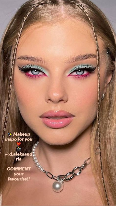 Barbie Eye Makeup, Catwalk Makeup, Spring Makeup Looks, Disco Makeup, Club Makeup, Eye Makeup Images, Concert Makeup, Sparkly Makeup, Carnival Makeup